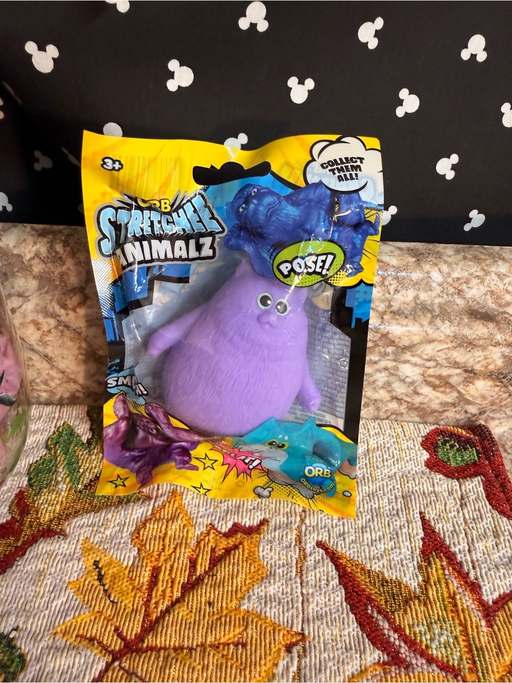 Stretchimalz Purple Stretchable Small Pet Toy by ORB